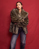 Image of Lupita Jacke aus langem Kunstpelz Braun