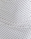 Weiß mit Micro Polka Schwarz