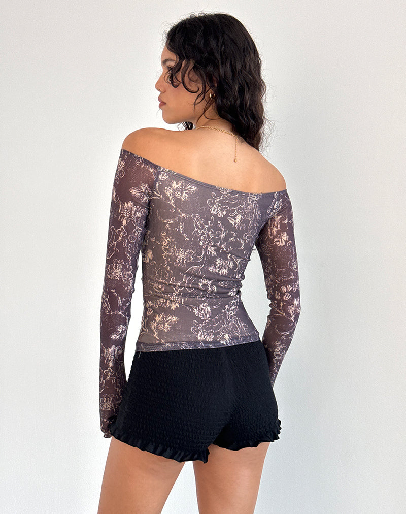Bild von Lutana Top in Batik Botanical Braun