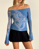 Abbildung von Lutana Top in Lumen Mesh Blue