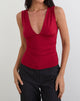 Bild des Lycia Plunge Top in Adrenaline Red