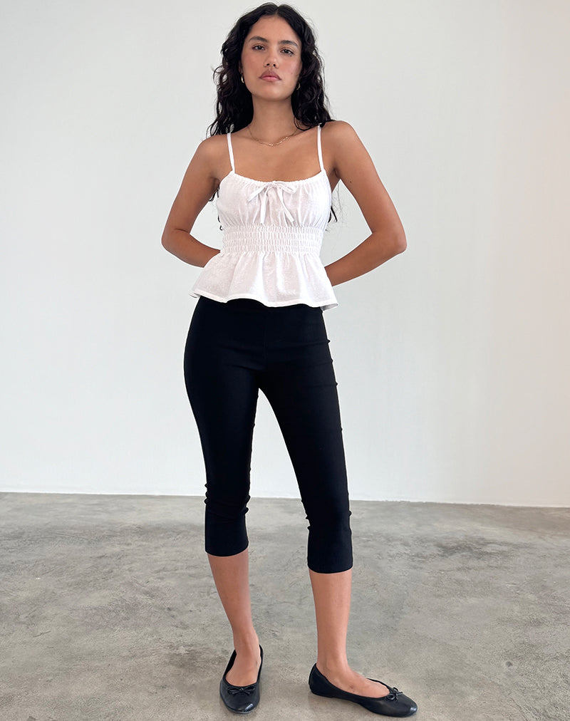 Bild von Lyncia Tie Front Cami Top in Off White