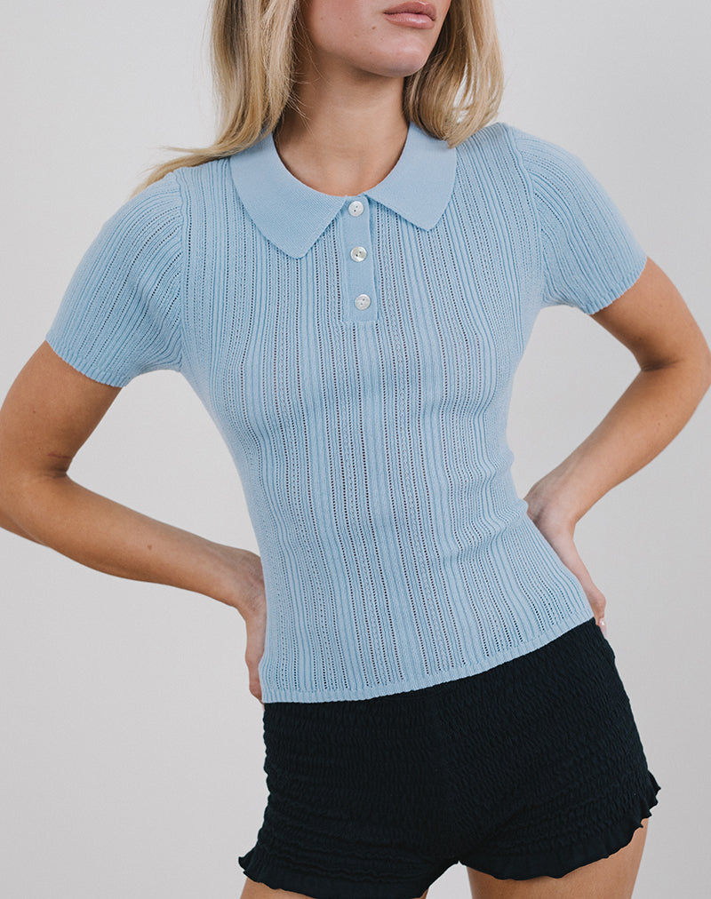 Bild von Lynetta Top in Baby Blau
