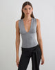 Bild von Lynod Plunge Top in Grau