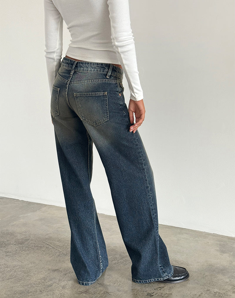 Bild von Low Rise Parallel Jeans in Amber Wash
