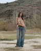 Bild von Low Rise Parallel Jeans in Extrem Blau Grün