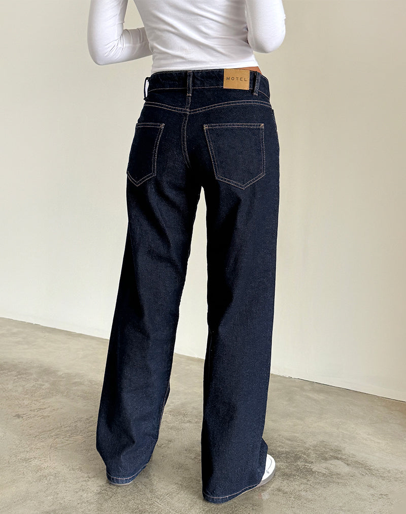 Image der Low Rise Parallel Jeans in Indigo