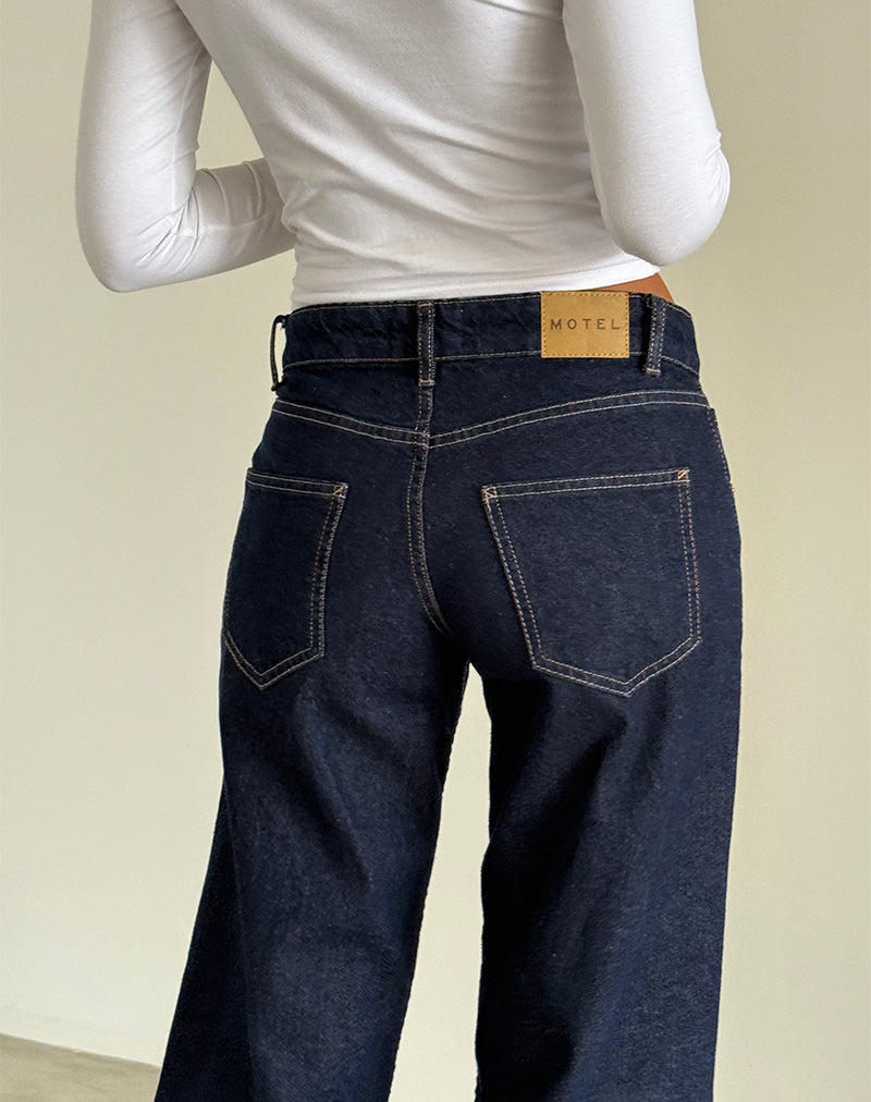 Image der Low Rise Parallel Jeans in Indigo