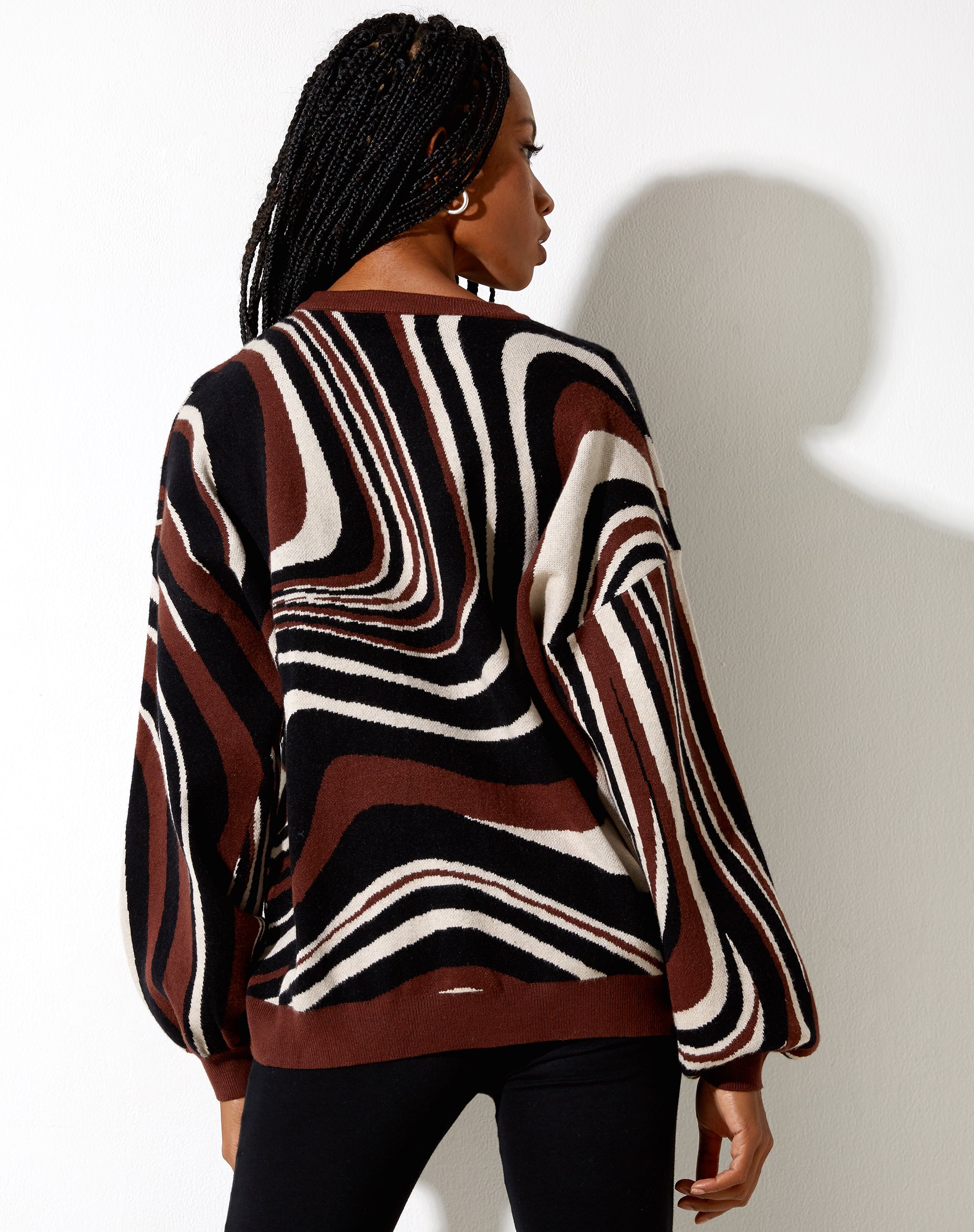 Image of Mably Pullover in Mega Ripple Braun