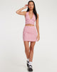 Bild von Pelmo Minirock in Apfelkaro Blush Red
