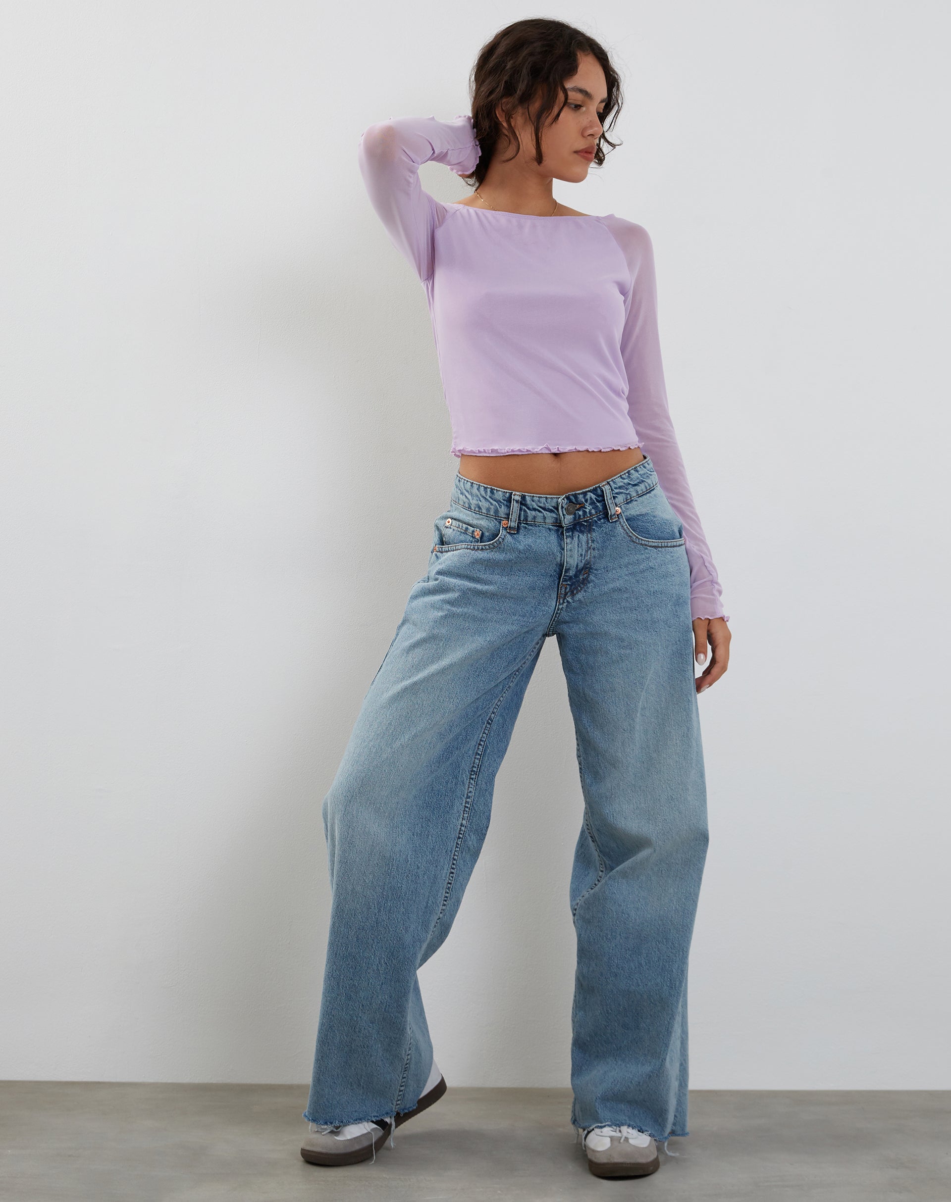 Image of Mahira Langärmeliges Top in Flieder