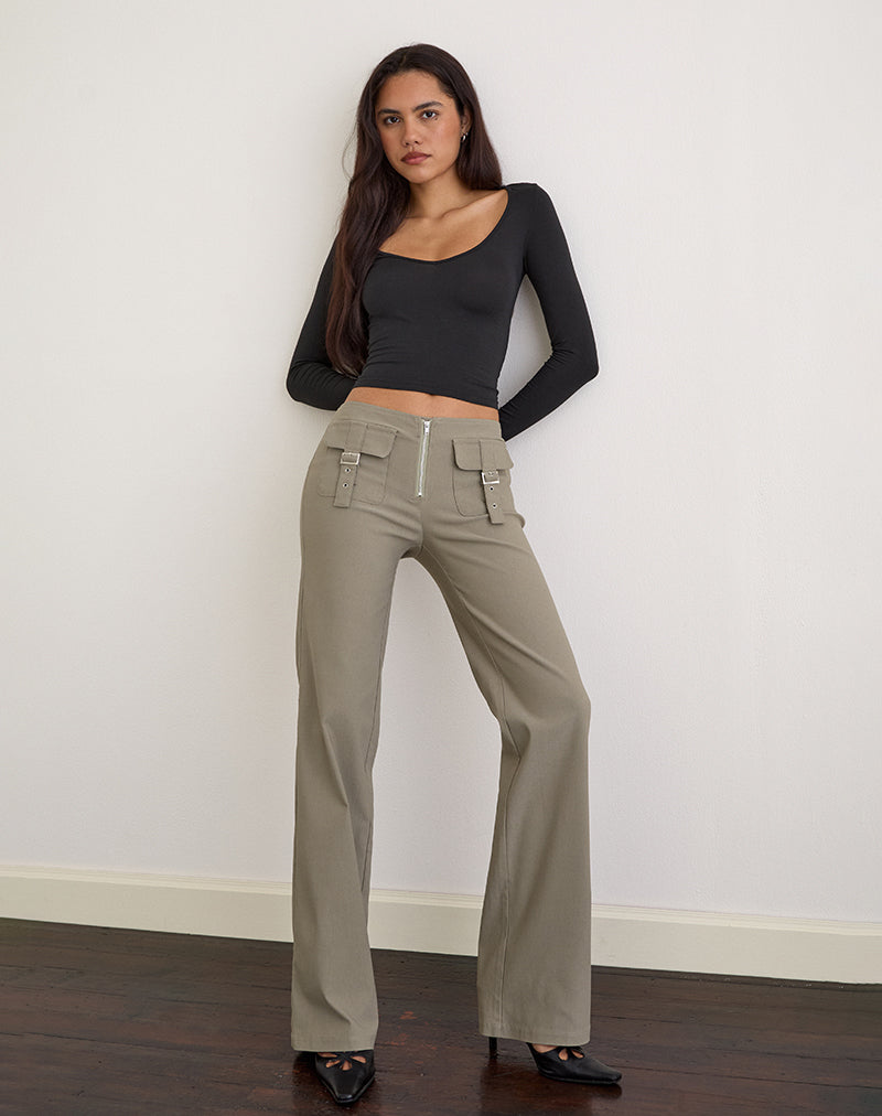 Image of Maite Taschenhose in Tailoring Taupe