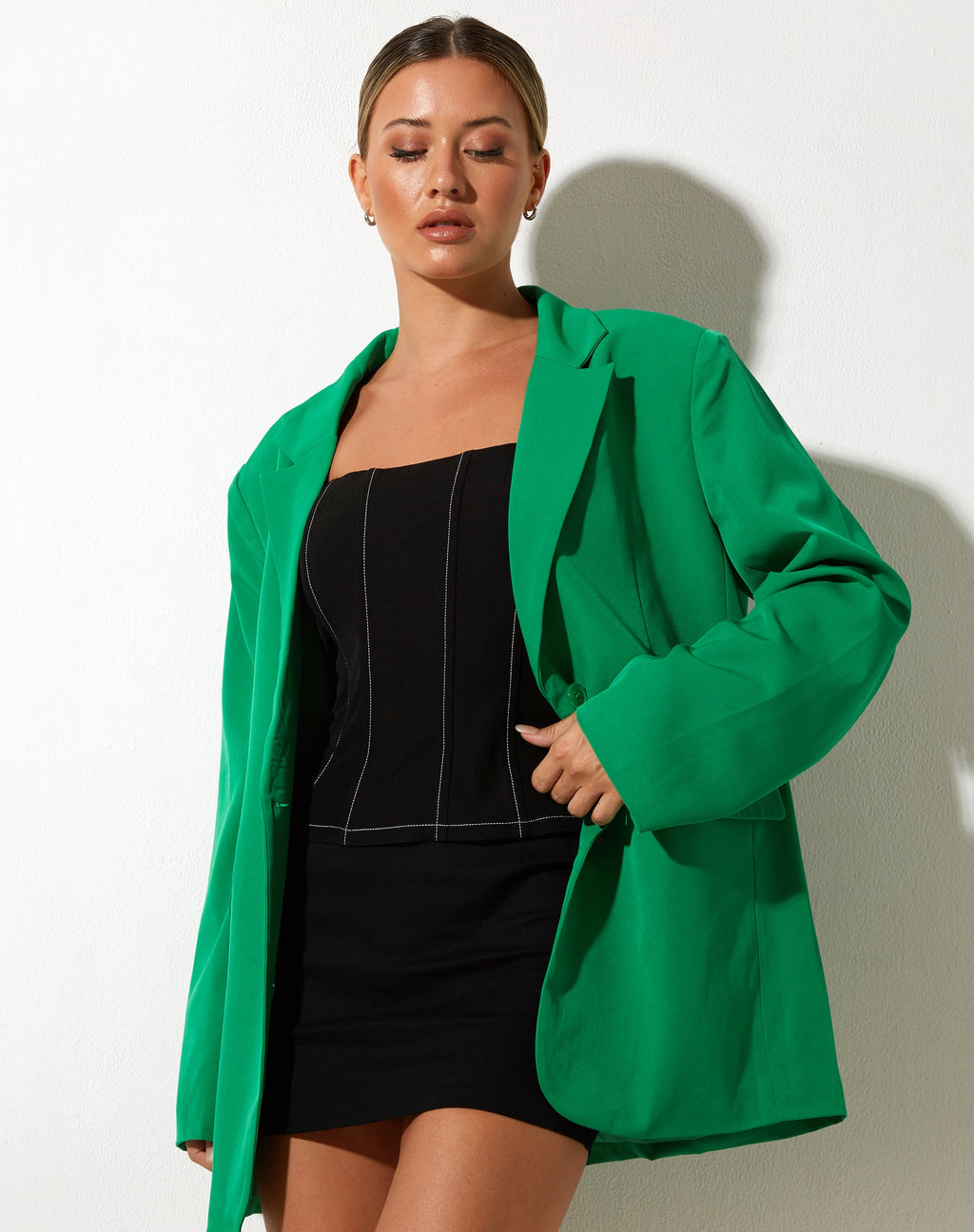 Maiwa Blazer in Tailoring Grün