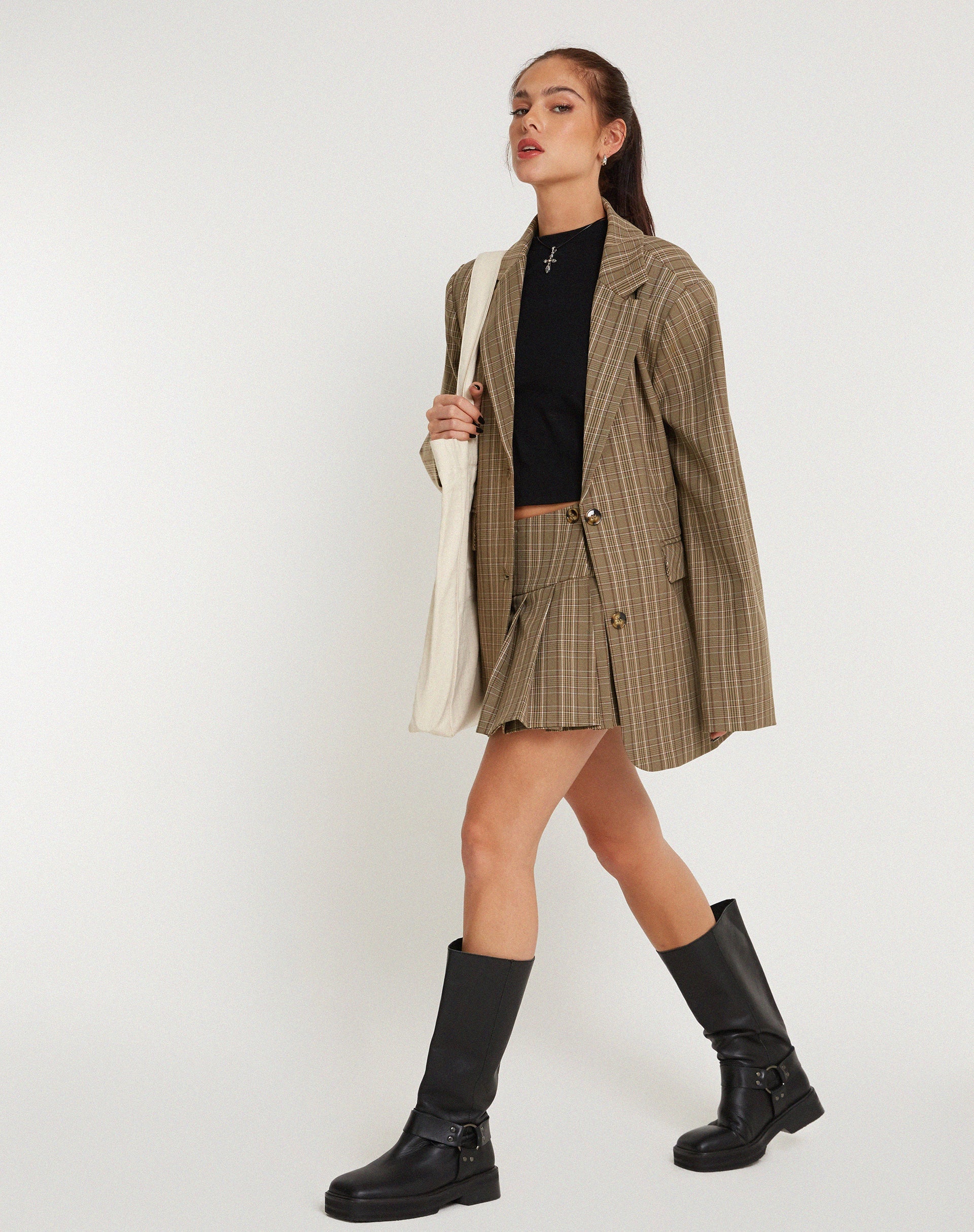 Image of Maiwa Blazer in Karo Braun