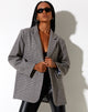 Image of Maiwa Blazer aus Wolle Grau und Schwarz