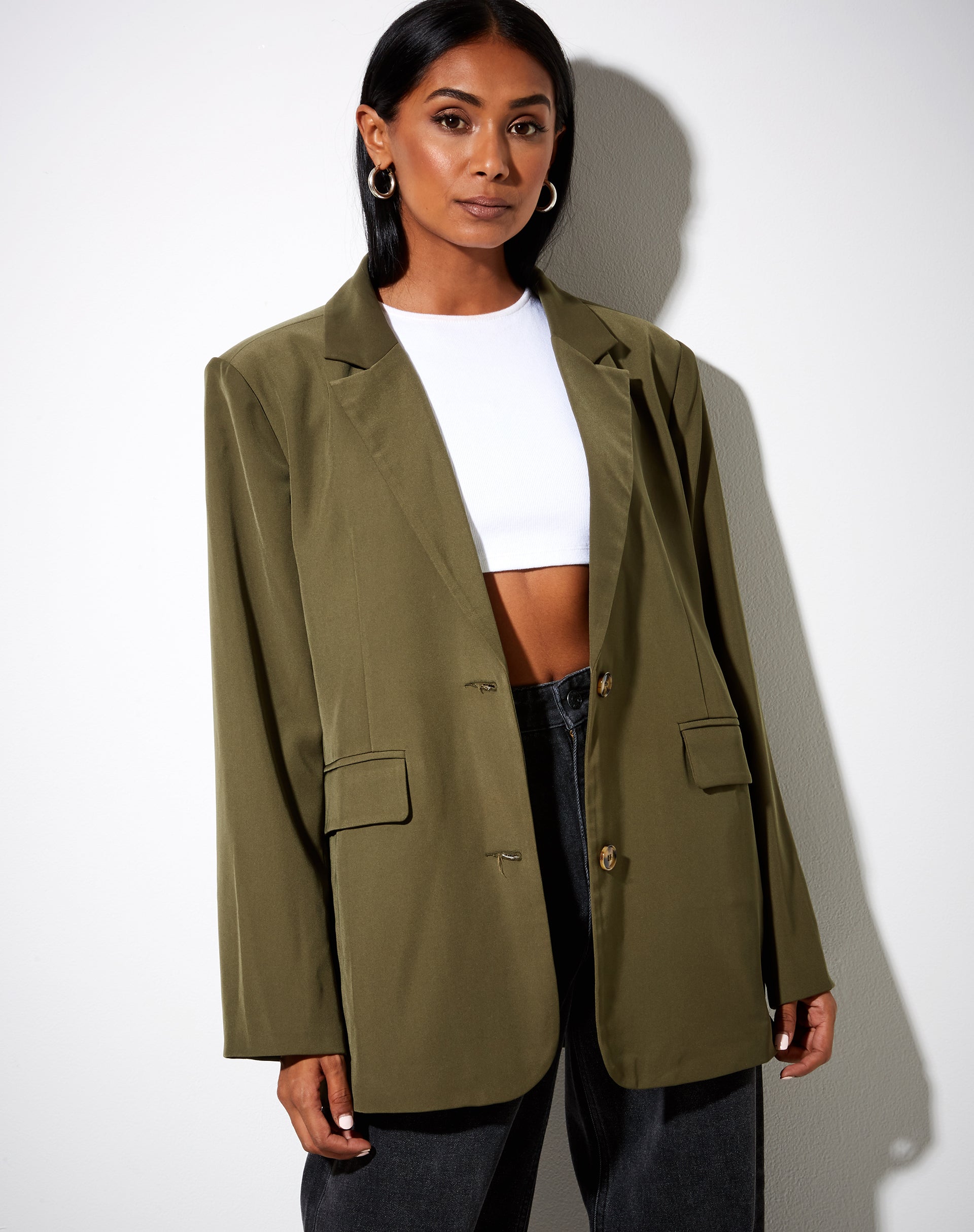 Bild von Maiwa Blazer in Khaki