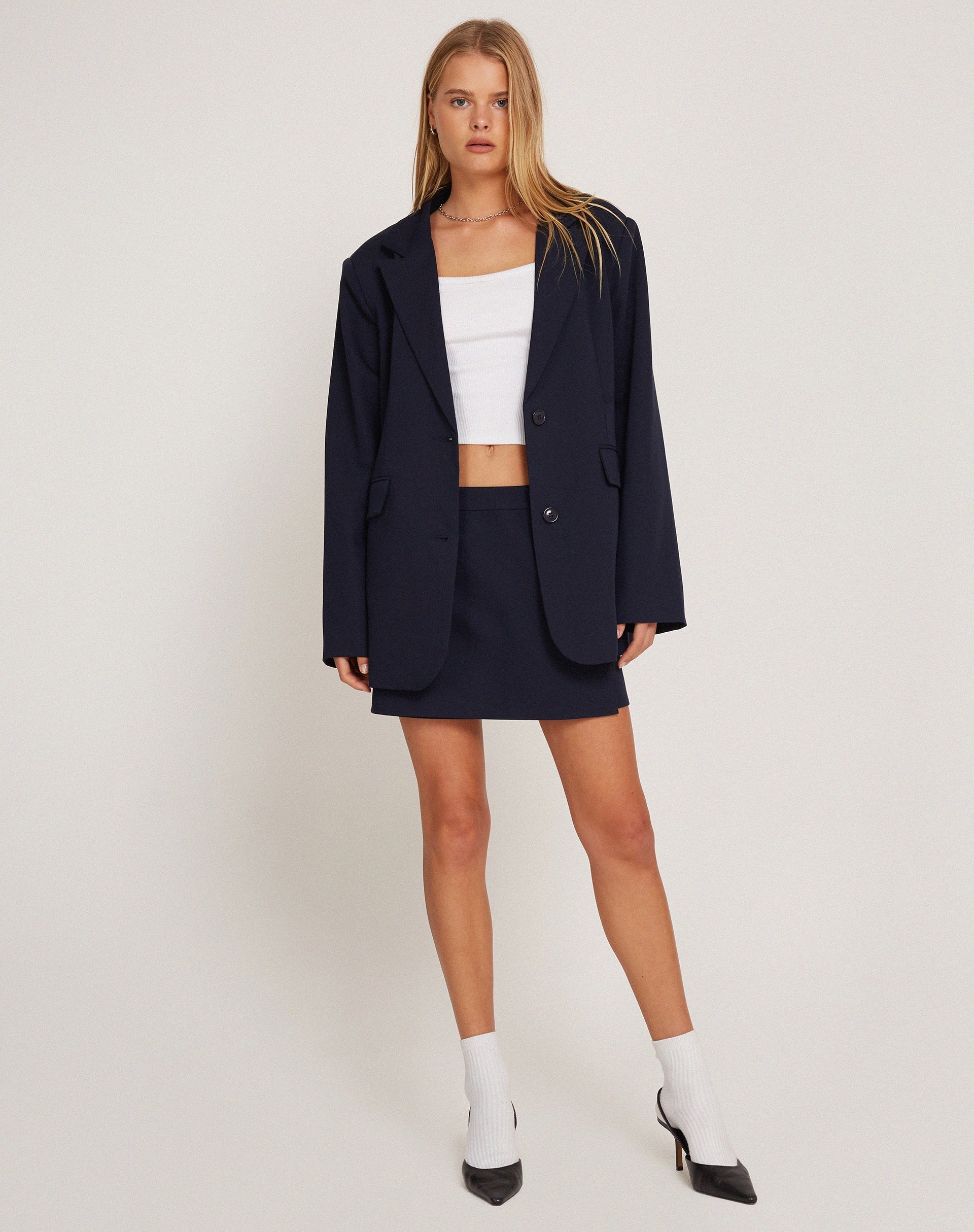 Abbildung des Maiwa Blazers in Tailoring Navy