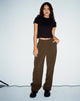 Abbildung der Sakaria Wide Leg Trouser in Truffle