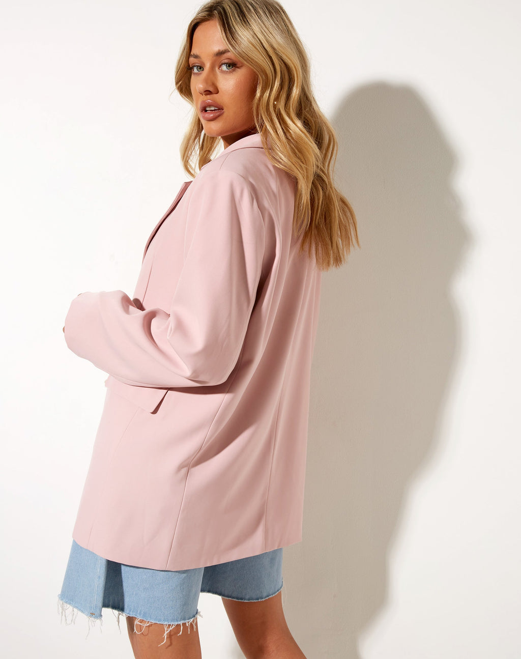 Maiwa Blazer in zartem Rosa