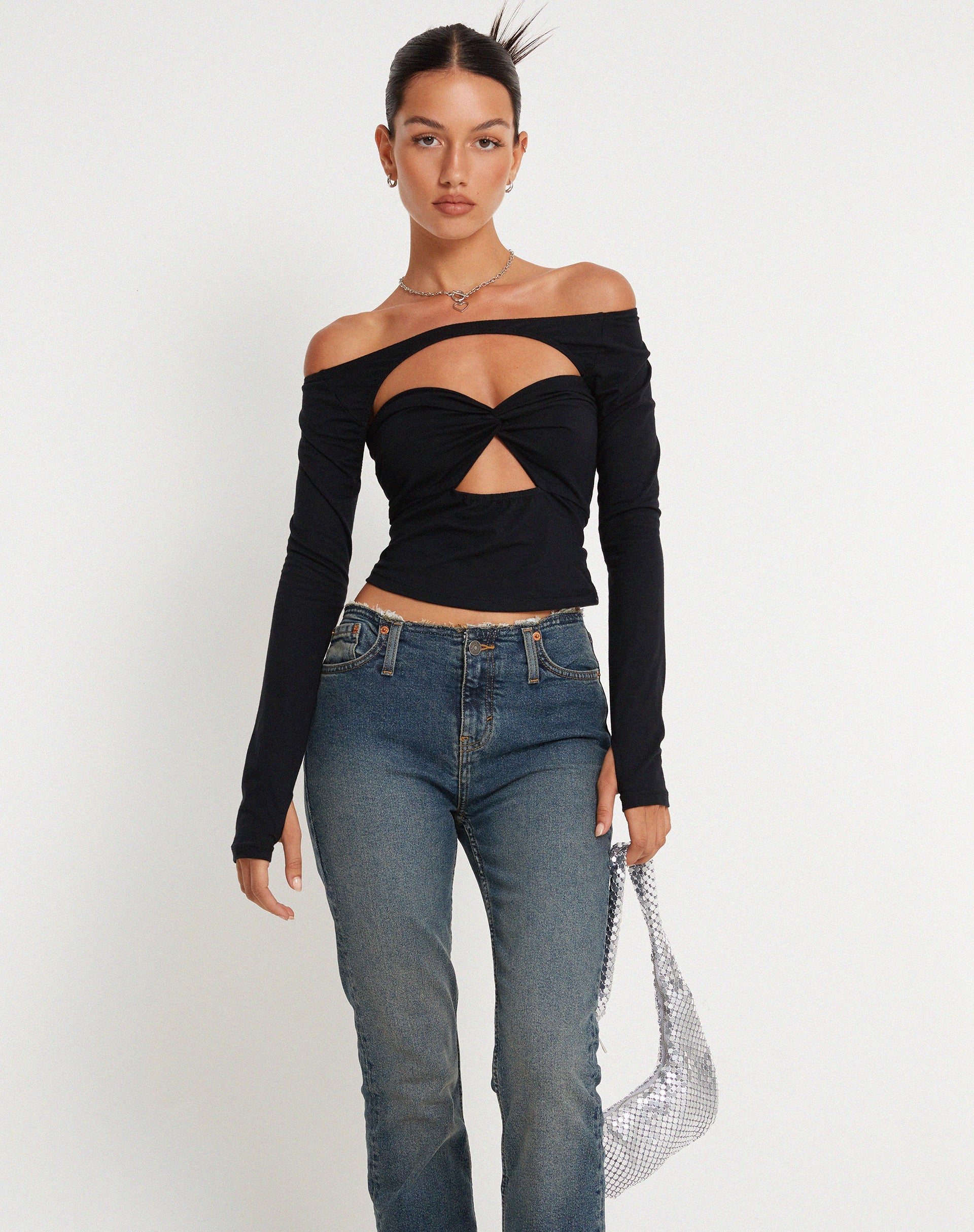 Bild von Malin Eloa Shrug Twinset Schwarz