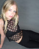 Bild von Maloe Lace Patterned Tank Top in Schwarz