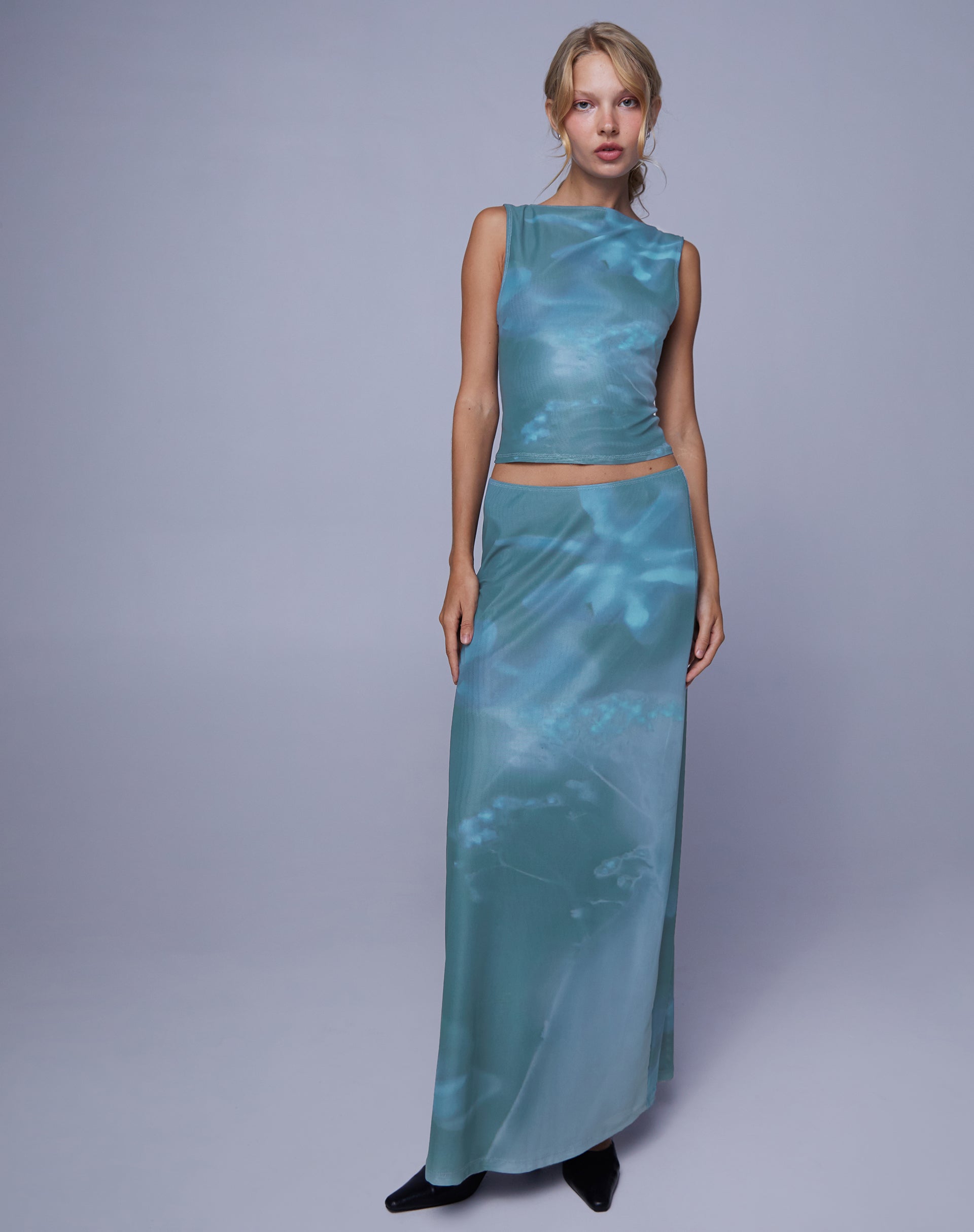 Bild von Maloe Mesh Top in Floral Lumen