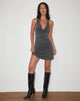 Bild von Malora Cowl Mini Dress in Anthrazit