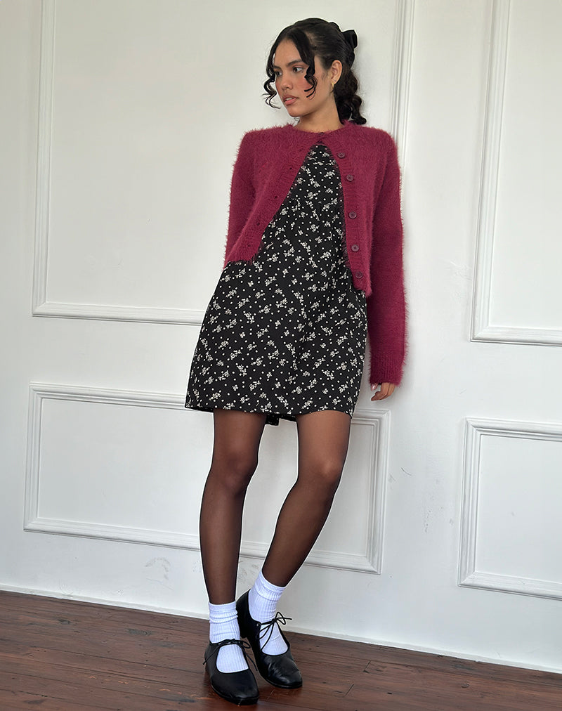 Marate Minikleid in Floral Land Schwarz