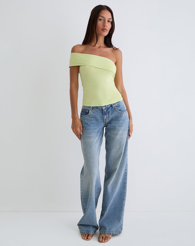 Bild von Marga One Shoulder Top in Pistazie