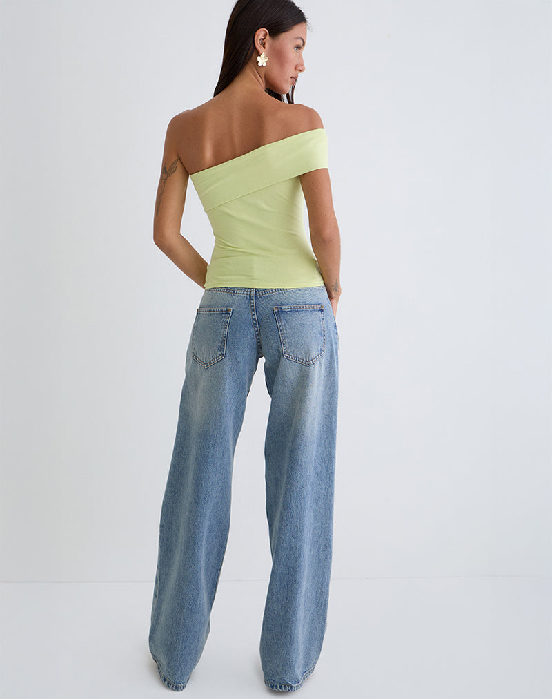 Bild von Marga One Shoulder Top in Pistazie
