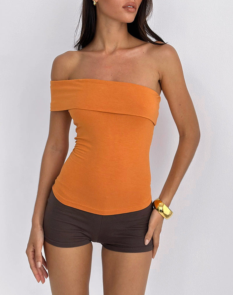 Bild von Marga One Shoulder Top in Sunset Orange
