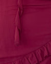  Pflaume Chiffon mit Rosette