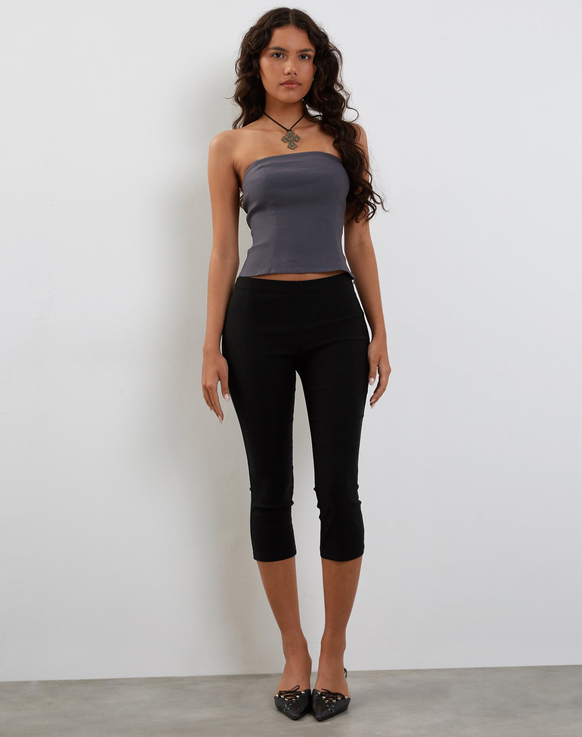 Image of Maribaya Longline Korsett-Top in Anthrazit Soft Tailoring