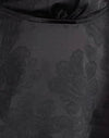 Satin Jacquard Schwarz