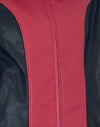 Rot mit schwarzen Paneelen