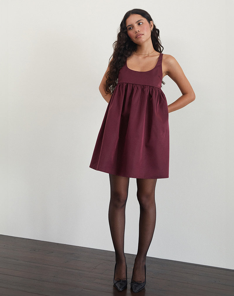 Image of Marona Kleid in Dunkelbeere