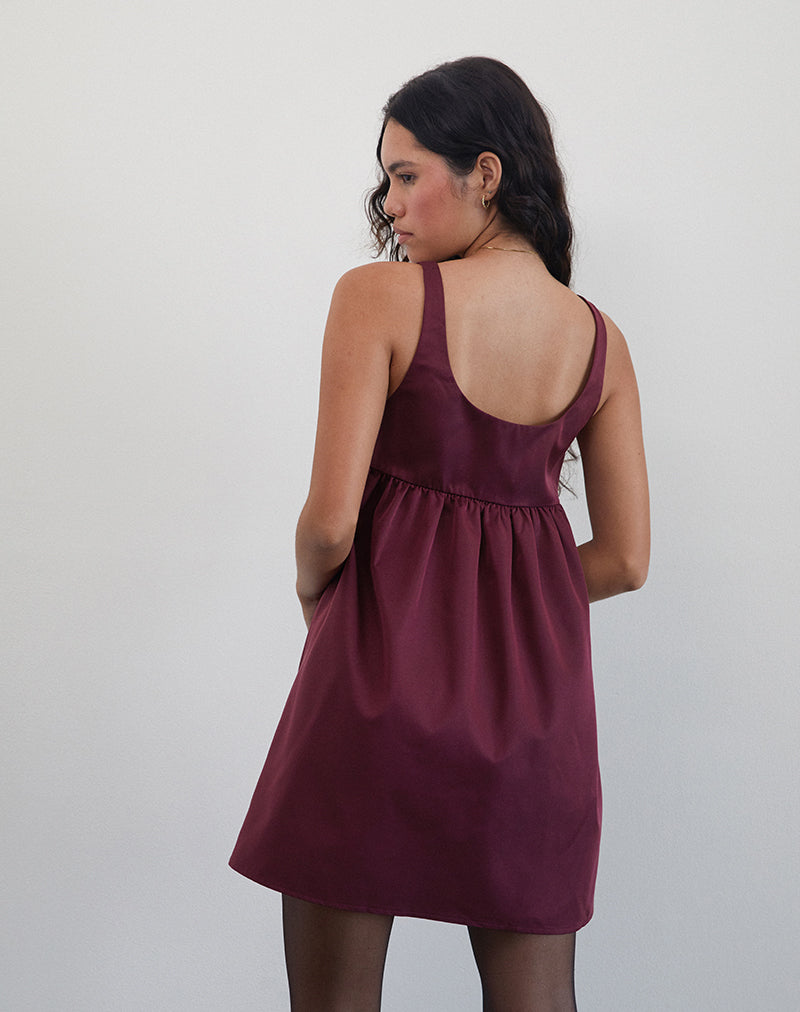 Image of Marona Kleid in Dunkelbeere