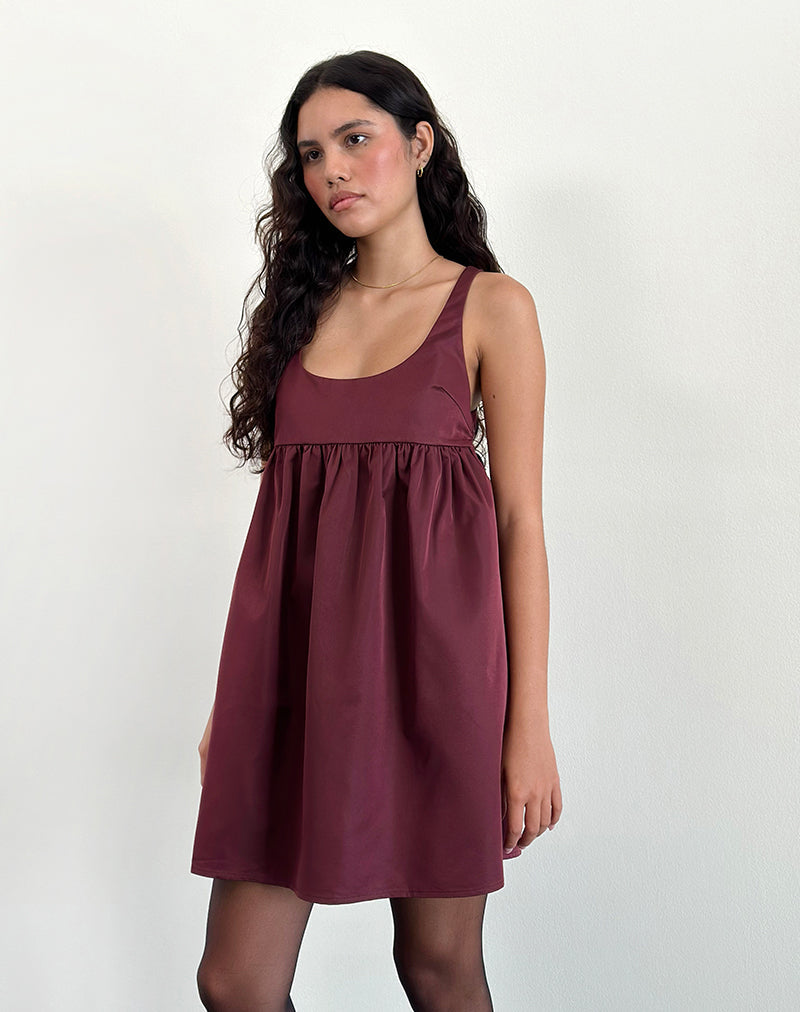 Image of Marona Kleid in Dunkelbeere