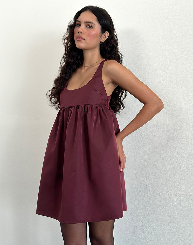 Marona Kleid in Dunkelbeere