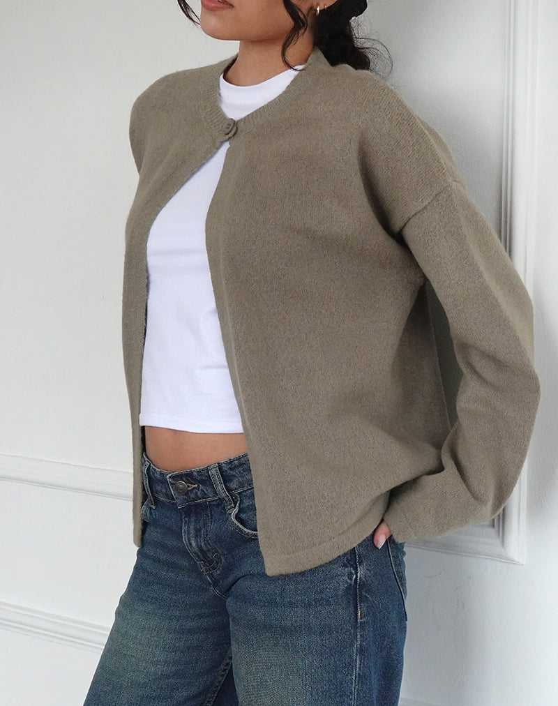 Maureen Strickjacke in Taupe