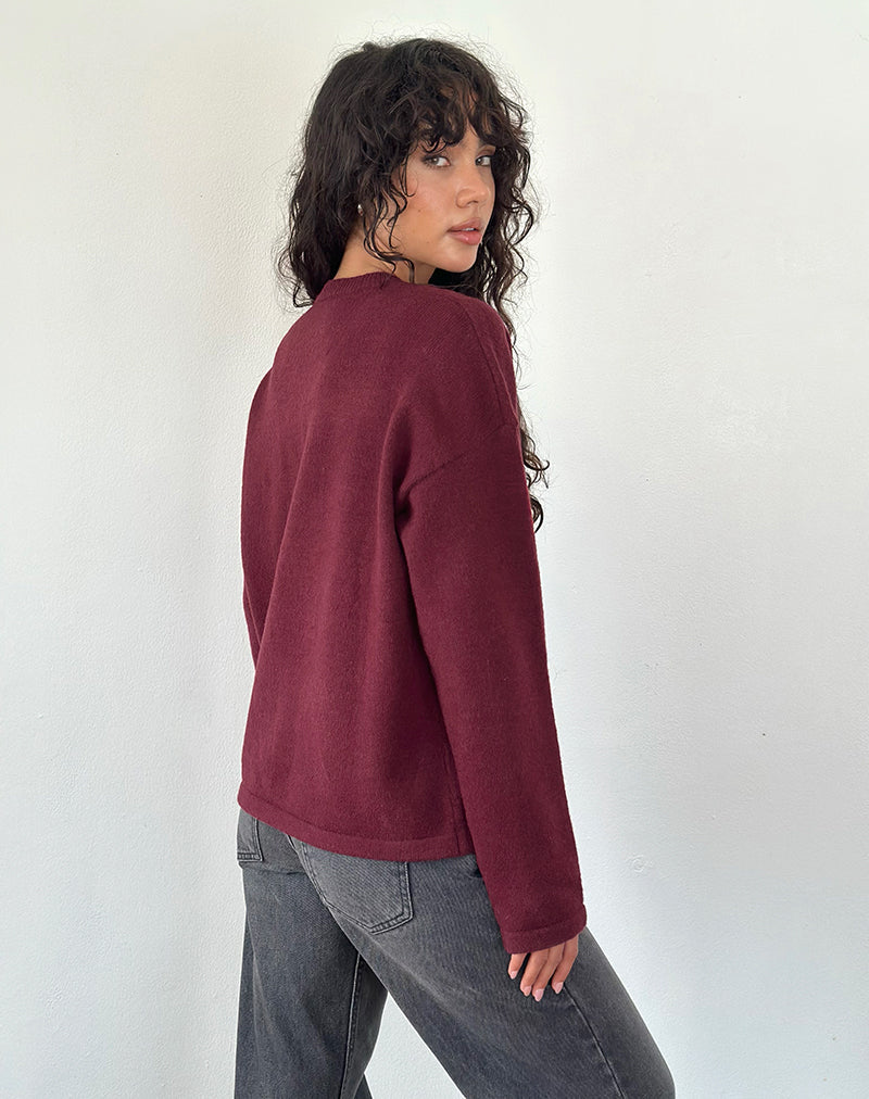 Bild von Maureen Strickjacke in Wein