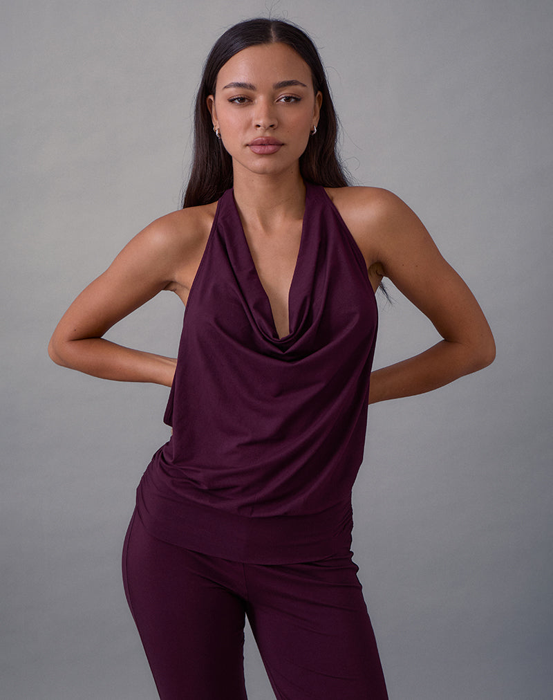 Mayla Rückenfreier Jumpsuit in Fig