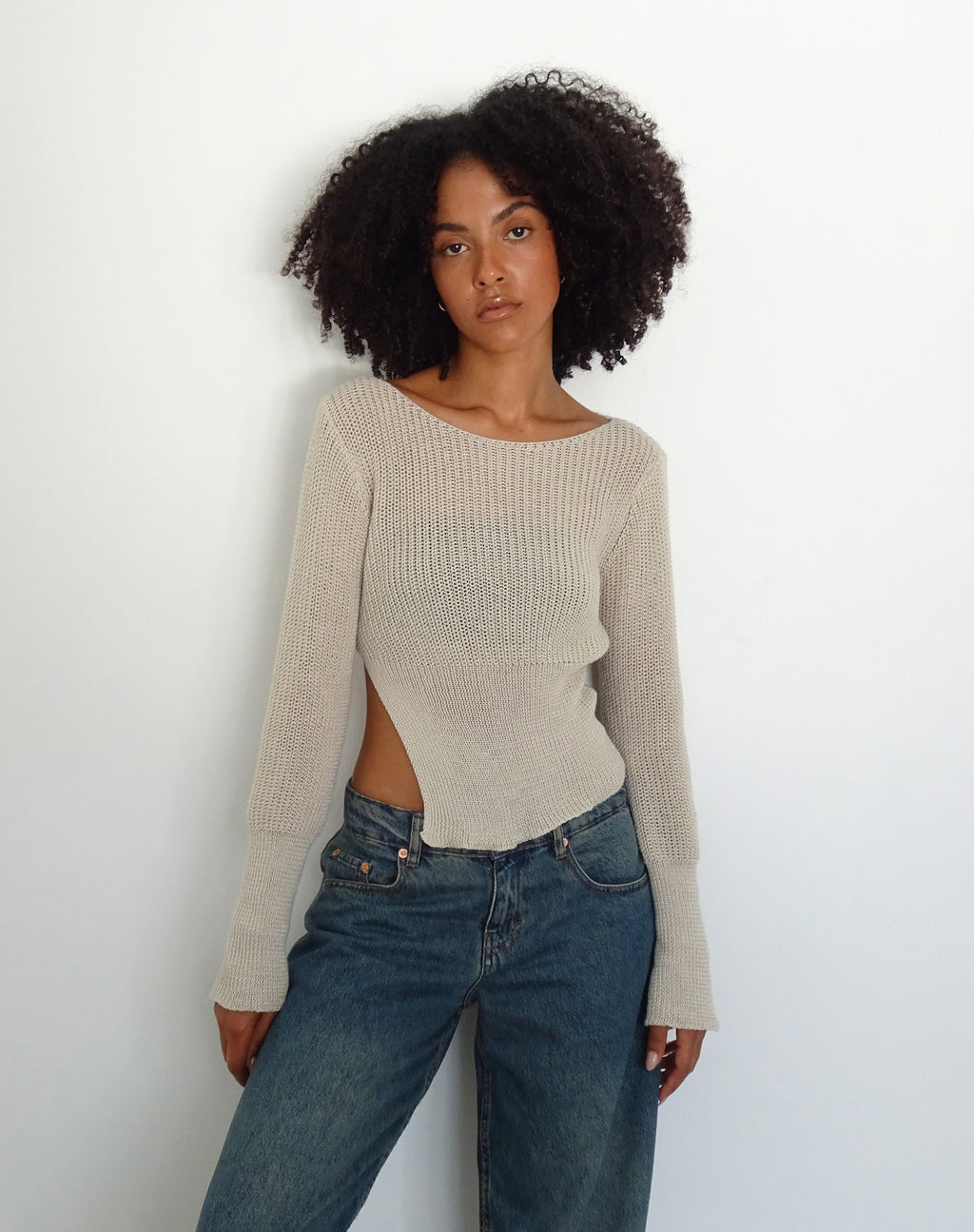 Mazie Pullover in Natur