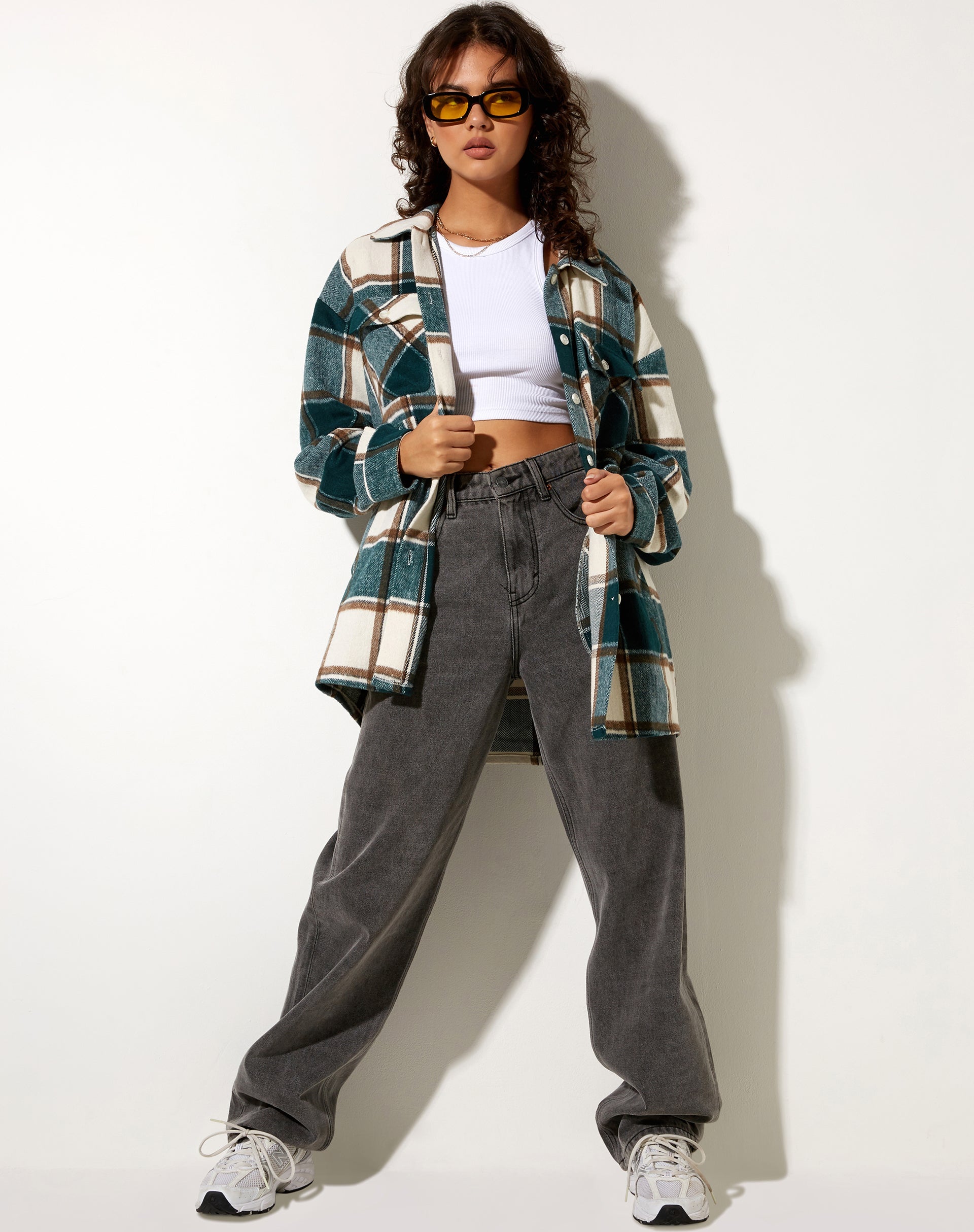 Image of Medita Shirt in Waldgrün und Braun