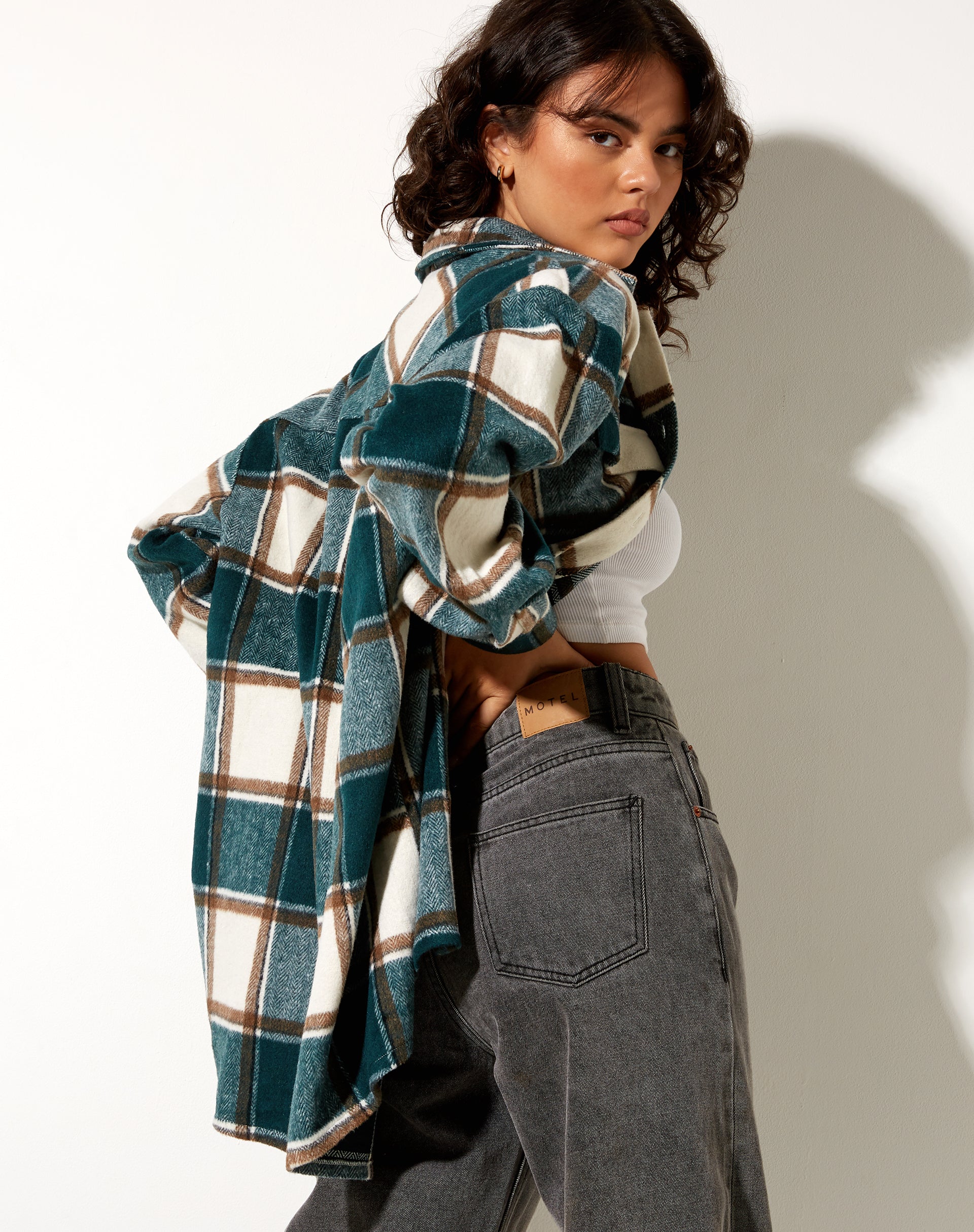 Image of Medita Shirt in Waldgrün und Braun