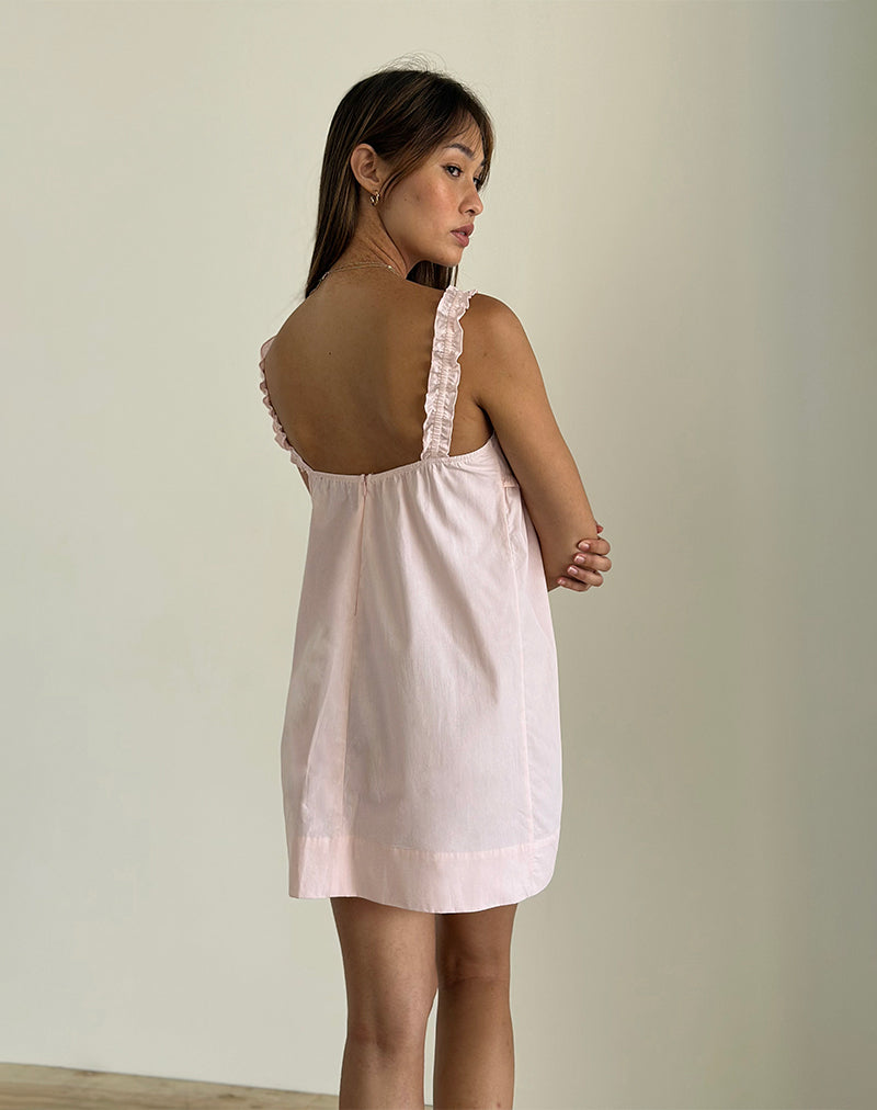 Bild von Melda Tea Mini Dress aus Popeline Hellrosa