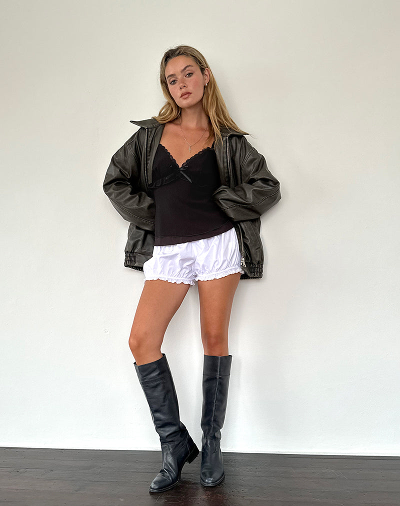 Bild von Melinda Rüschen-Cami-Top in Schwarz