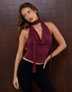Bild von Menora Cowl Neck Top in Burgund Curpo