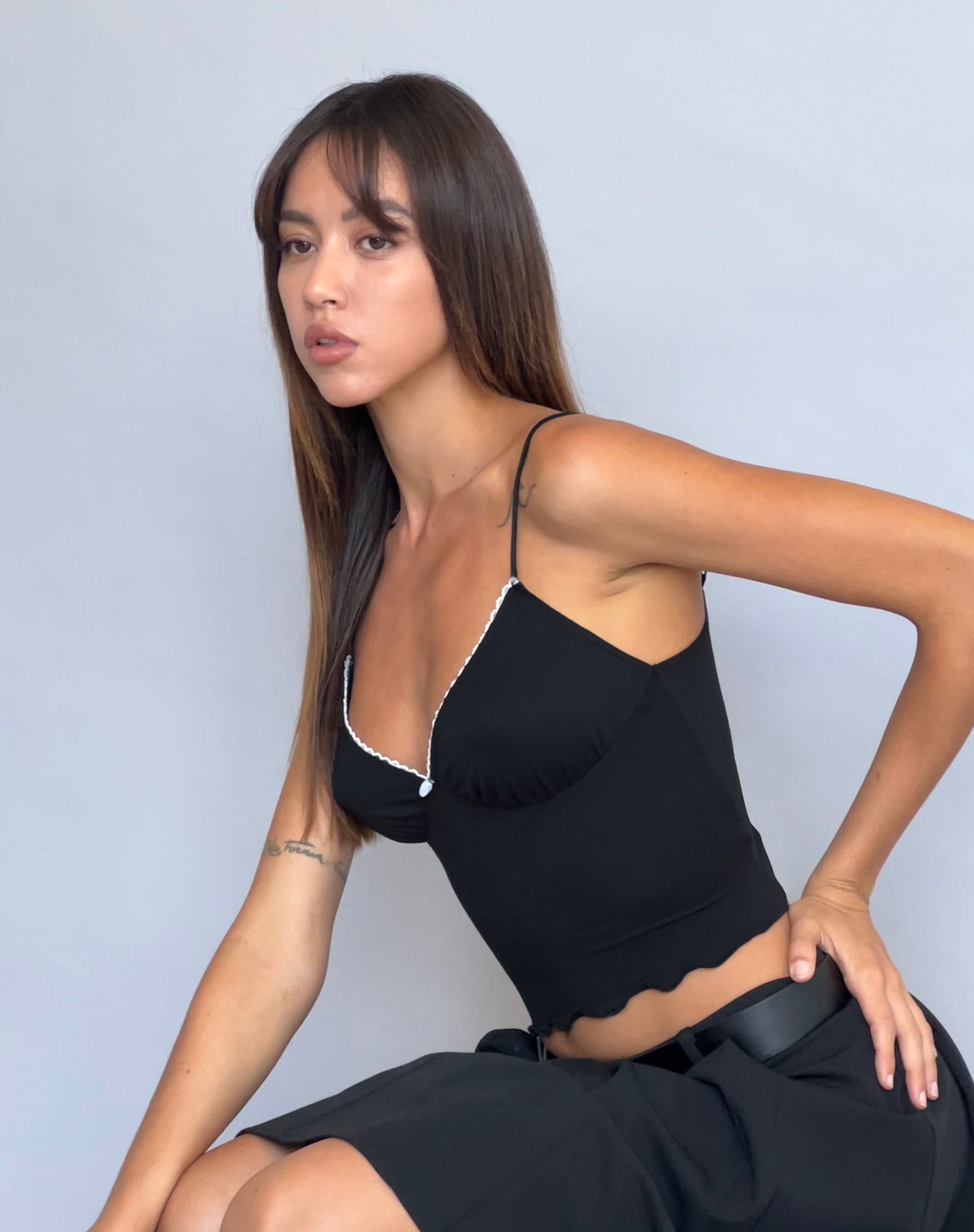 Bild von Mia Ballet Cami Top in Schwarz