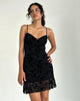 Micaya Minikleid in Schwarz Botanical Flower